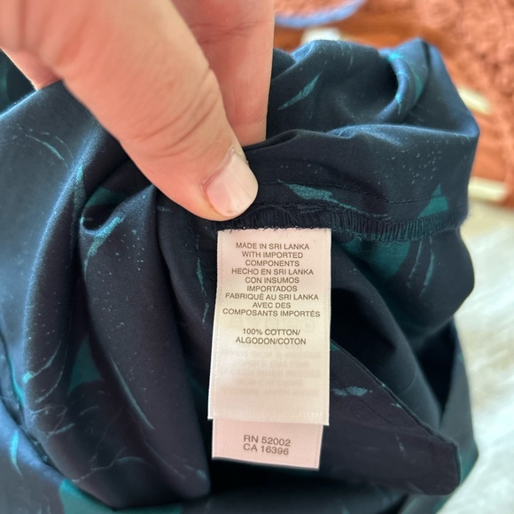 Liz Claiborne Short Sleeve Short Dress NWT in Aegean Navy Blue & Teal (Size 14) - Picture 7 of 9